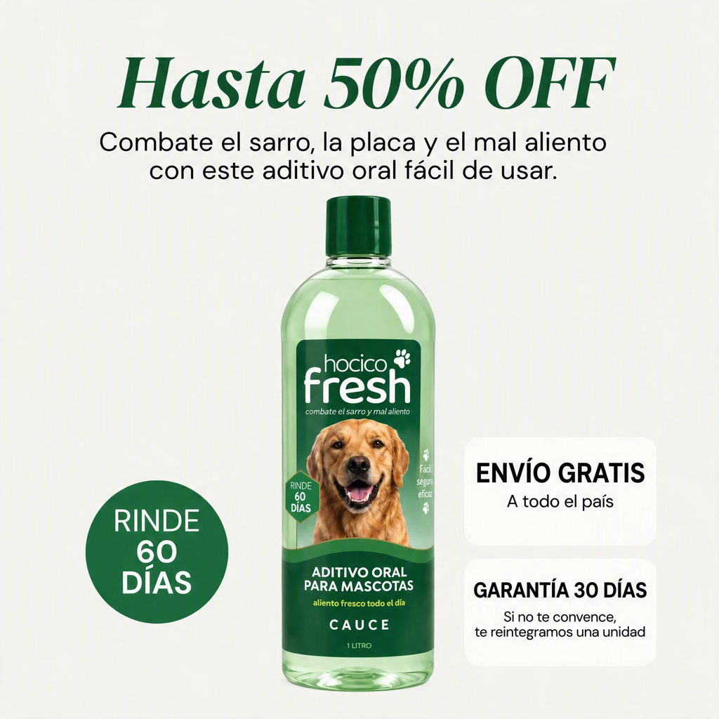 Hocico Fresh | Aditivo Oral para Perros