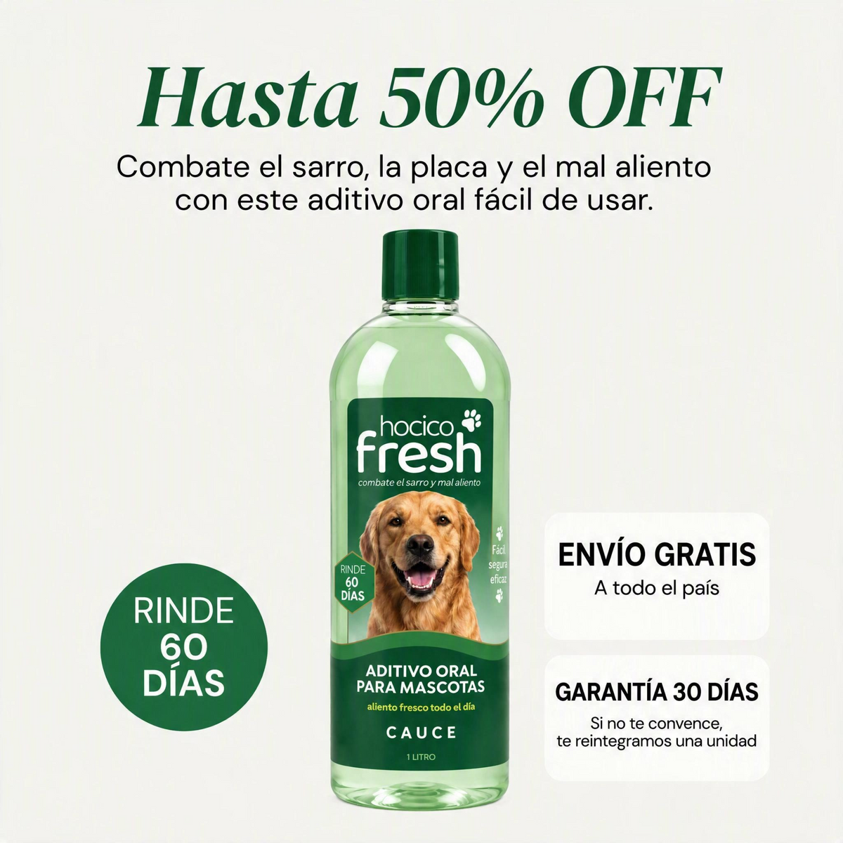 Hocico Fresh | Aditivo Oral para Perros