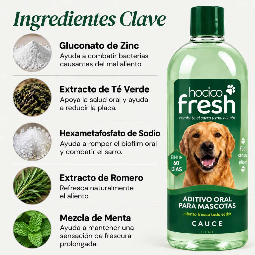 Hocico Fresh | Aditivo Oral para Perros
