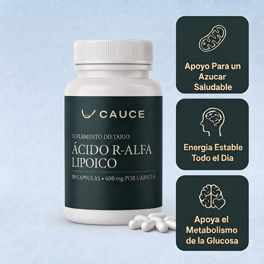 Ácido R-alfa lipoico — Cápsulas de 600 mg en forma R pura